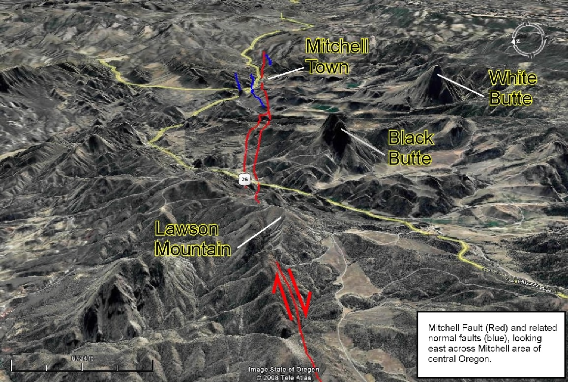 aerial view of M-Fault from West